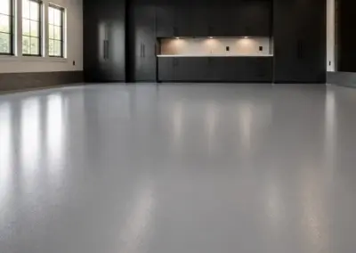 Glossy light gray solid-color floor coating
